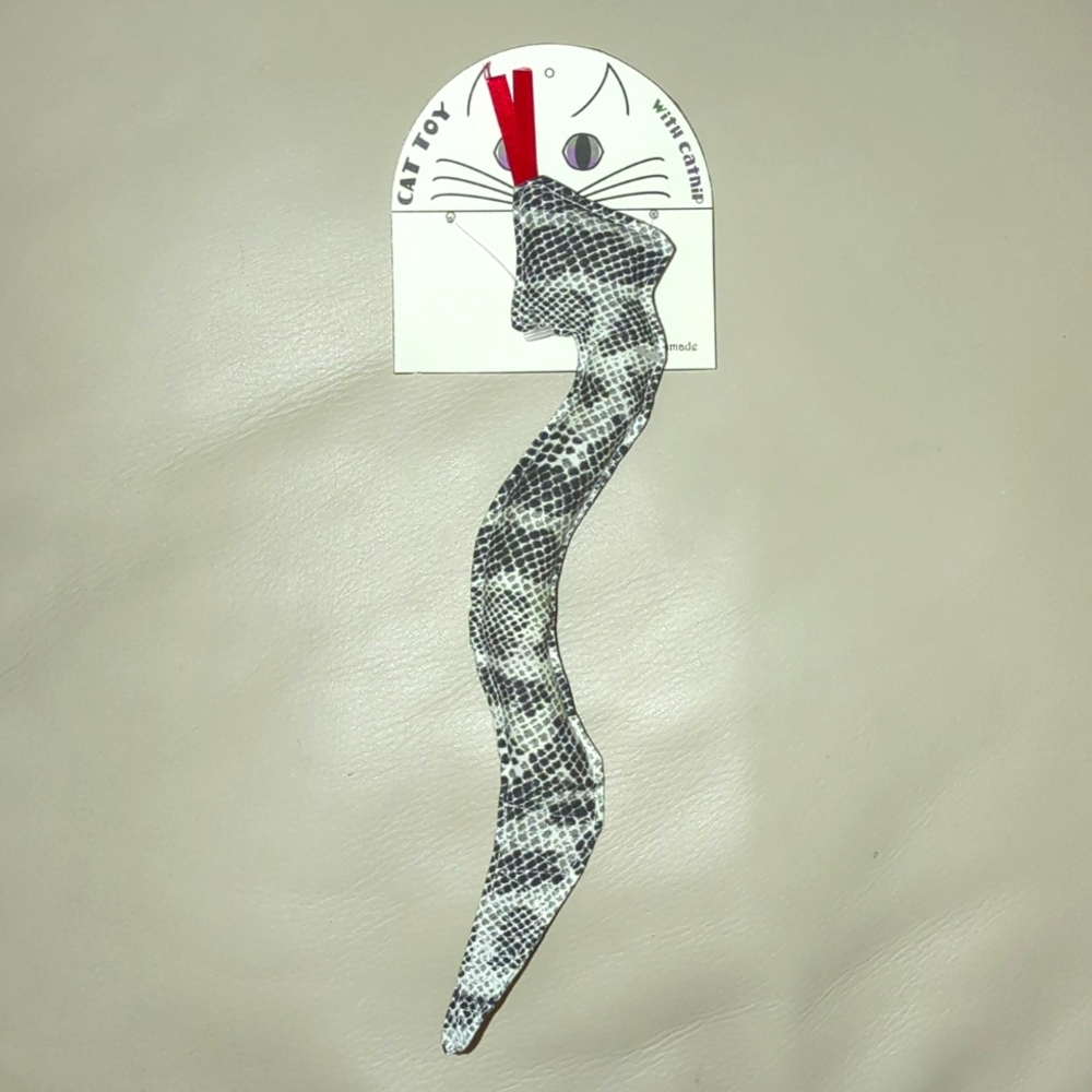 Catnip cat toy handmade pet snake snakeskin